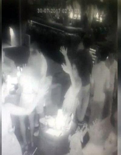 Bodrumda gece kulübüne silahlı saldırı anı kamerada