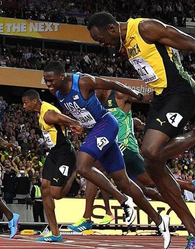 Usain Bolt son yarışında üçüncü oldu