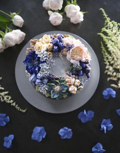Rüyalar gerçek olursa: Çiçek bahçesinden fırlamış pastalar