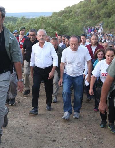 Kılıçdaroğluna partililer de eşlik etti