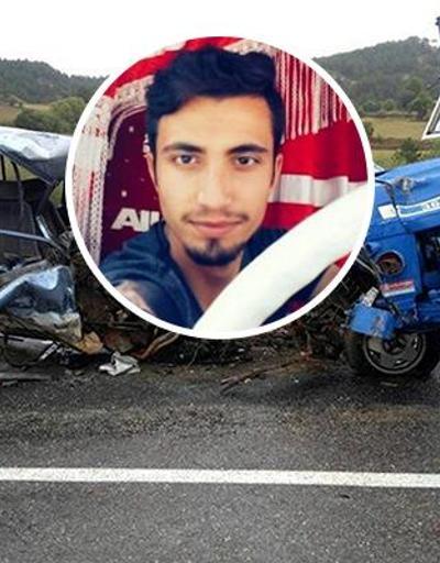 Traktör ile çarpışan otomobilin sürücüsü öldü