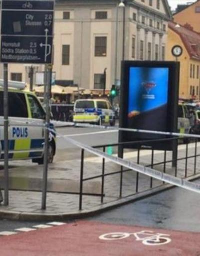 Stockholmde polise bıçaklı saldırı