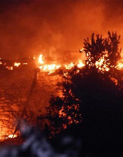 Muğladaki orman yangınında bir mahalle kül oldu