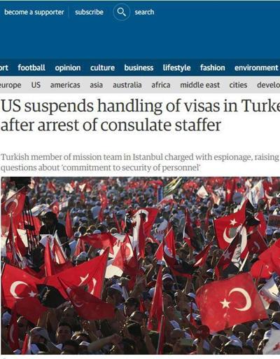 Dünya basını Türkiye-ABD vize krizini nasıl gördü