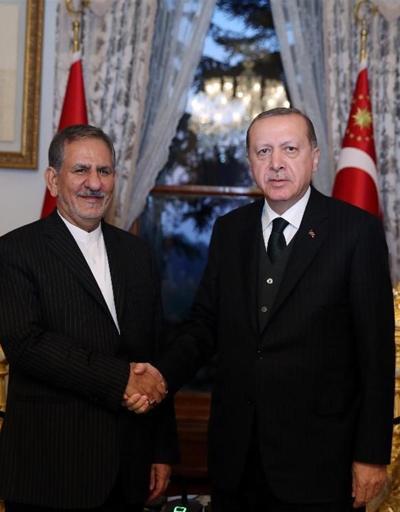 Erdoğan İran Cumhurbaşkanı yardımcısı Cihangiriyi kabul etti