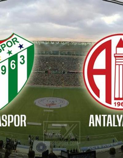 Bursaspor-Antalyaspor maçı muhtemel 11leri