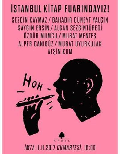 April yazarları İstanbul Kitap Fuarında
