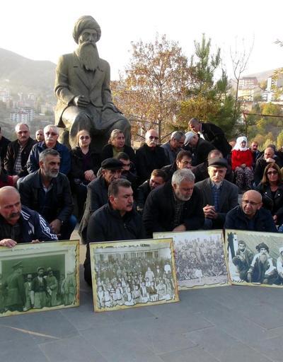 Tuncelide Seyit Rıza ve arkadaşları için sessiz protesto
