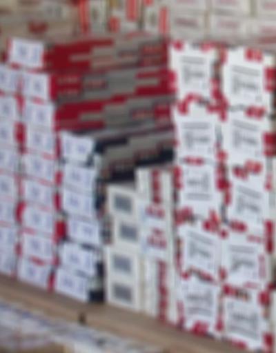 Vanda bir evde 8 bin 780 paket kaçak sigara ele geçirildi