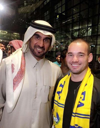 Wesley Sneijder imza için Katarda