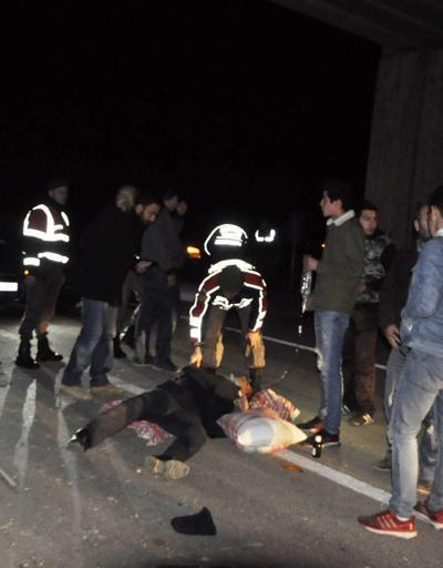 Bursada feci kaza: Ön camdan dışarı fırladılar