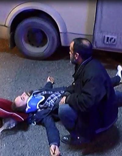 İstanbulda korkutan kaza Yolcu minibüsü ile kamyonet çarpıştı