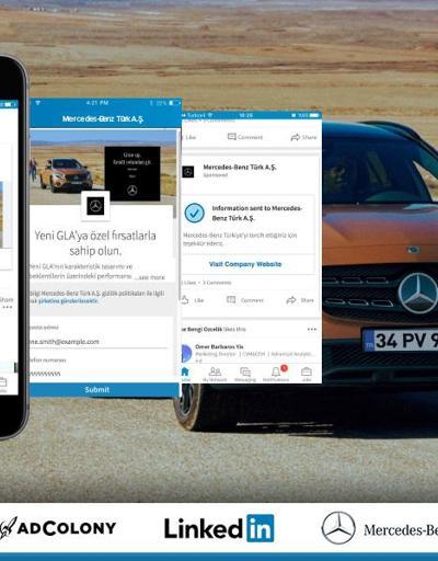 AdColony ve Linkedinden bir ilk: İnternetten Mercedes satıldı