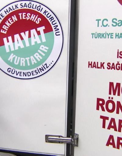 Mobil verem araçları İstanbulda ücretsiz tarama yapıyor