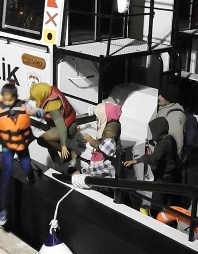 Çeşmede 3 lastik botta 129 göçmen yakalandı