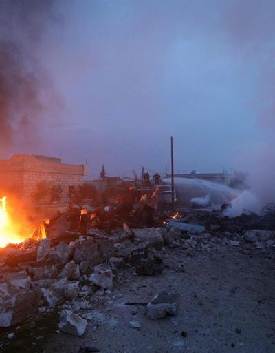 İdlib’te Rus savaş uçağı düşürüldü