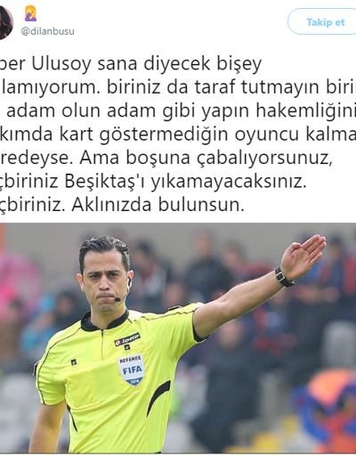 Konyaspor - Beşiktaş maçının hakemi Alper Ulusoya büyük tepki