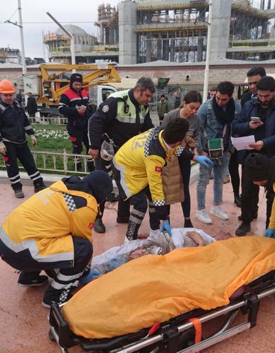 Son dakika...Taksim Meydanında bir kişi kendini yaktı