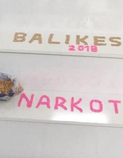 Balıkesirde narkotik köpeği Galia bingo yaptı