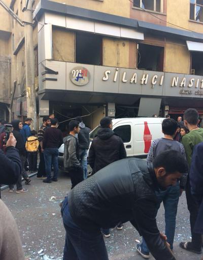 Son dakika... Diyarbakırda silah satılan iş yerinde patlama