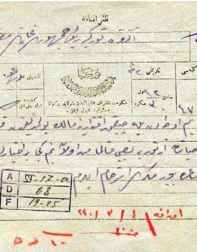 Abdülhamid’in kız kardeşinin Mustafa Kemal Atatürke telgrafı