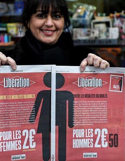 Fransız gazete, Dünya Kadınlar Gününde erkeklere daha pahalıya satıldı