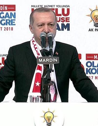 Cumhurbaşkanı Erdoğan Mardinde HDPyi hedef aldı