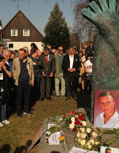 Almanyada öldürülen Burak Bektaş için anıt