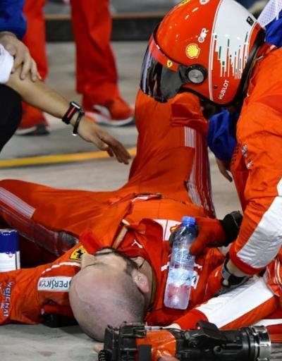 Formula 1de feci kaza Arkadaşının bacağını ezdi