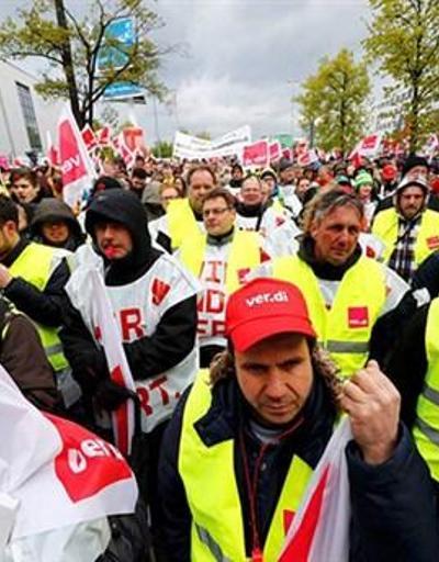 Almanya’da kamu çalışanları greve gidiyor