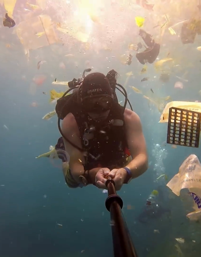 Bali sahili plastik atıklarla çöp ada haline geldi