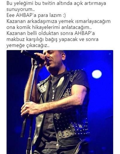 Haluk Levent, AHBAP için konserde giydiği yeleğini 25 bin liraya sattı