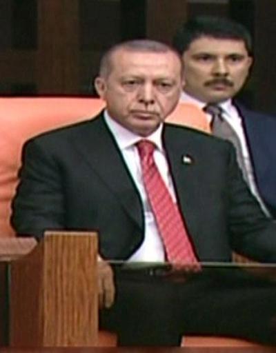 Cumhurbaşkanı Erdoğan TBMM oturumunu terk etti