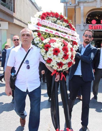 1 Mayıs 1977de hayatını kaybedenler Kazancı yokuşunda anıldı