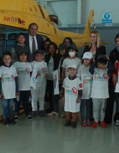 Lösemili çocuklar helikopterle İstanbul turu yaptı