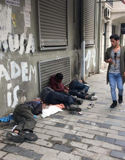 İstanbulun göbeğinde ibretlik görüntü