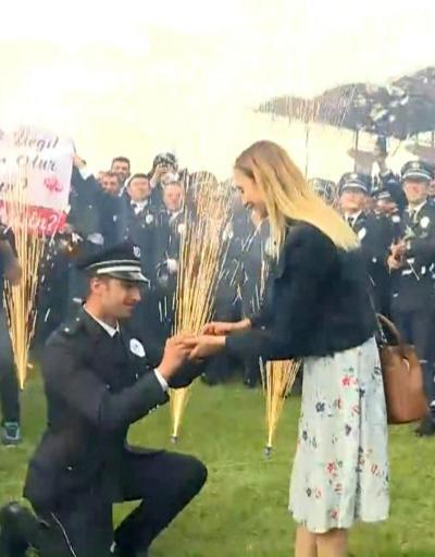 Polis Akademisinde evlilik sürprizi