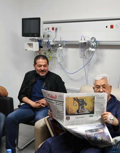Hastanede tedavi gören Mahmud Abbasın fotoğrafları yayımlandı