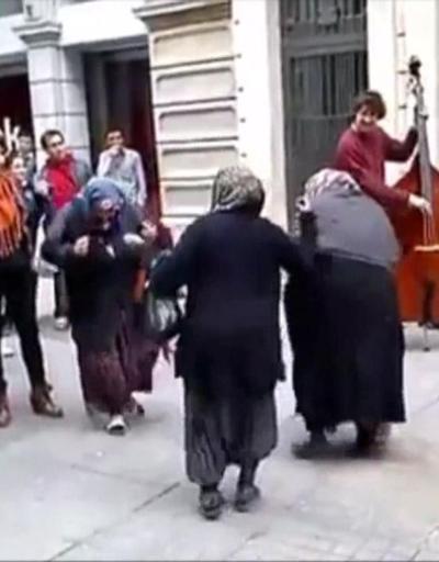 Teyzeler İstiklal Caddesinde böyle dans etti