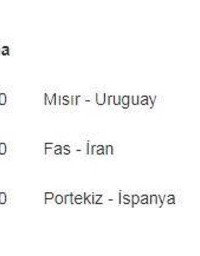 Dünya Kupasında hangi maç hangi kanalda TRT Dünya Kupası yayın programı