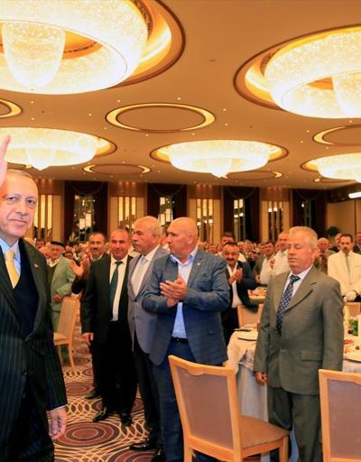 Erdoğan Beştepede sahurda muhtarlarla buluştu