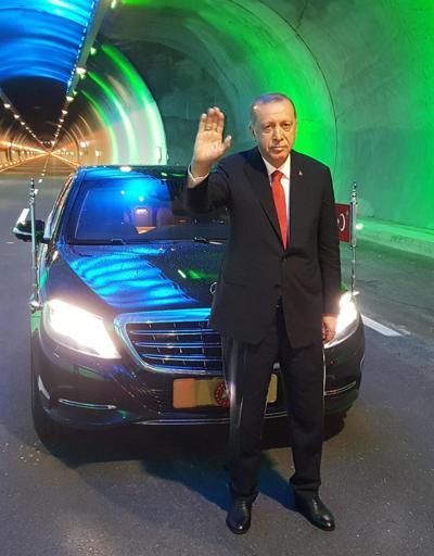 Cumhurbaşkanı Erdoğan, Ovit Tünelini açtı