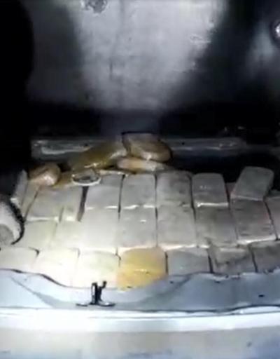 Takibe alınan Irak plakalı cipten 85 kilo eroin çıktı