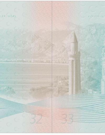 Antalyadaki Yivli Minare ve Alanya Kalesi yeni pasaportlarda