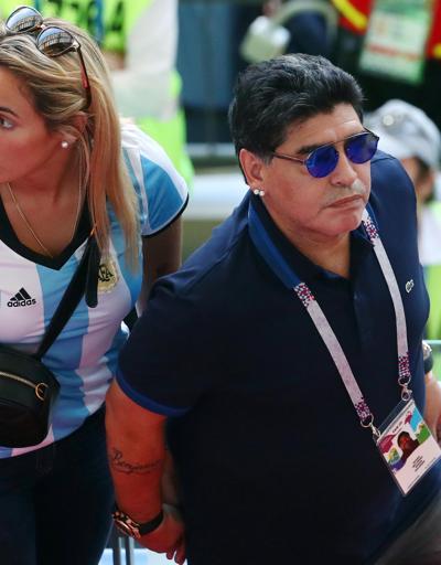 Arjantin elenirken Maradonanın keyfi yerindeydi