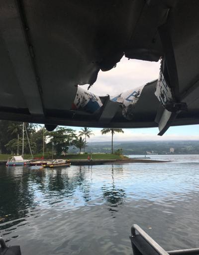 Hawaiide dehşet anları: Lav tur teknesine sıçradı, yaralılar var