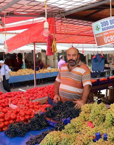 Boluda pazarcılardan dolar bozdurana sebze-meyve ücretsiz