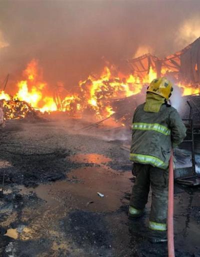 Kuveyt’te pazar yerinde yangın: 7 yaralı
