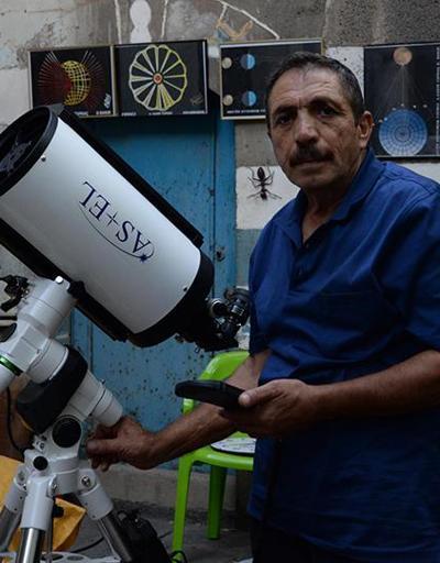 Diyarbakırın astronumu teleskobuna kavuştu