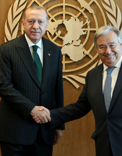 Cumhurbaşkanı Erdoğan, BM Genel Sekreteri ile görüştü